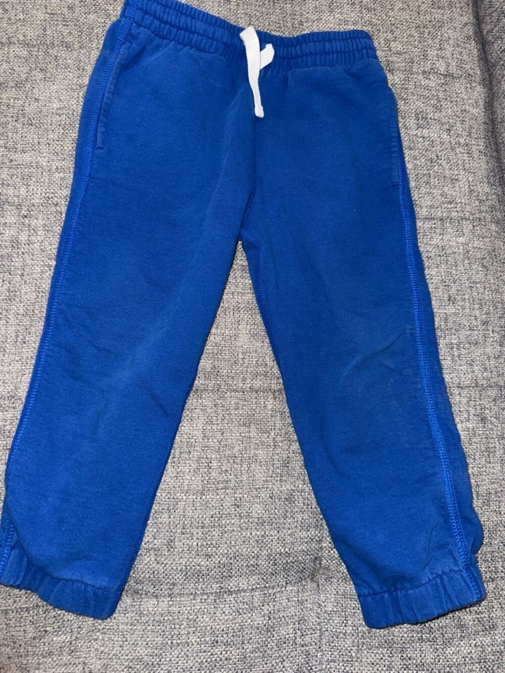 Hanna Andersson blue drawstring jogger sweatpants size 4